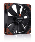 NF-F12 120mm Industrial Workhorse Cooling Fan 24V PWM IP67 Sealed Heavy Duty Beast 2000 RPM with brown corners and blades.