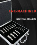 Annular cutter set in metal case, 13‑pc with 2 pilot pins for magnetic drill press
