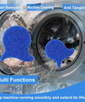 6-Piece Laundry Pet Hair Remover Set Reusable Dog And Cat Hair Cleaner in washing machine, blue fish tail design, cleaning clothes