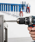 Abaodam Straight Flute Screw Extractor Kit With Heavy Duty Carbon Steel Bits To Yank Stripped And Broken Bolts Fast Using Enhanced Precision Centering For Smooth Home Repair And Pro Shop Work Without The Stress. Drill bit removing a stripped bolt from metal frame