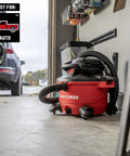 Heavy Duty Wet Dry Vac Pro Attachment Kit For Two And A Half Inch Hoses With Seven Foot Dual Flex Hose Industrial Grade in garage