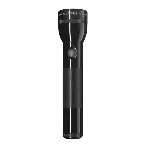 LED 2 Cell D Flashlight In Black That Delivers 134 Lumens, 1,273 Foot Beam, 8 Hour Runtime, Weather Resistant Build