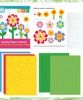 482 Piece DIY Flower Cutouts Set With Colorful 2 Sided Cardstock Flowers Die Cuts And Glue Points for kids crafts