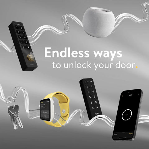 Keyless Entry Smart Lock With Wifi Electronic Deadbolt For Front Door Featuring Auto Unlock And App Control for various unlocking devices.