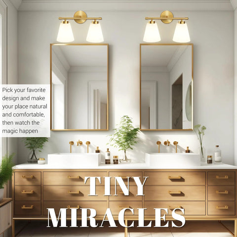 Dope Gold Bathroom Vanity Light Fixture With Frosted Glass Shade Two Light Over Mirror Vanity Lighting Brass Wall Lamps