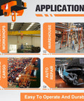 Applications of Beefy One Half Ton Beam Trolley With Dual Wheels 1100 LBS Capacity Adjustable I Beam Trolley
