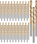 50 Piece Drywall Bit Set With One Eighth Inch Spiral Saw Tip Cutting Bits In M2 High Speed Steel For Precise Drywall Routing And Cutting