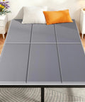 Heavy Duty Bunkie Board Queen Size 60 X 80 Inches Anti Slip Sturdy Wood Platform Mattress Foundation on a bed frame.