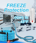 RV Heated Water Hose For Campers, 30 Ft Long, Five Eighth Inch Inner Diameter, Upgraded 4.0 With Energy Saving Thermostat
