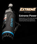 Heavy Duty 1 HP Air Die Grinder Set With Built In Regulator Featuring Ready To Roll 23000 RPM Straight And 18000 RPM Angle Pneumatic Grinders for polishing.