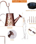 Solar Watering Can Lantern With Butterfly LED Lights Waterproof Hanging Garden Decor For Yard Patio Lawn Outdoor Vibe Lighting Upgraded Solar Panel details