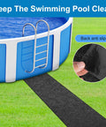 Absorb Water 10 Ft X 16 Inch Above Ground Pool Pathway Mat For Pool Or Spa Floor Ground Walkway Pad That Keeps Foot Dirt Out And No Mud Tracking, Protects Lawn, Easy Install, Durable Spa Deck Mat For Pools And Hot Tubs