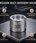 Watch Movement Holder And Base Repair Stand For 2824 2892 8200 2813 NH35 NH36 Movements in aluminum with markings