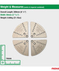 Top Shelf Mini Cole Wood Lathe Chuck Jaw Set Engineered For Flawless Bowl Refinishing And Quick Rechucking On Eight Inch Swing Lathes, aluminum jaws.