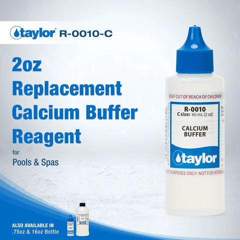 Calcium Buffer No 10 Replacement Reagent for Water Test Kits 2 Ounce Bottle Model R0010C front label view