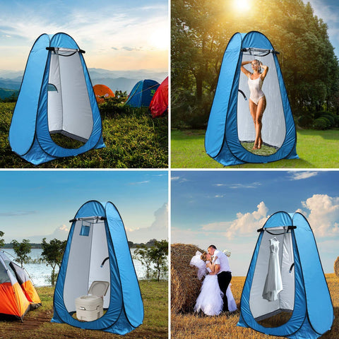 Pop Up Privacy Tent Beach Shower Tent Portable Outdoor Changing Room Shelter For Camping And Hiking Waterproof UPF40 Plus Sun Shield With Strong Steel Frame Quick Setup Lightweight Ideal For Beach Picnics And Fishing