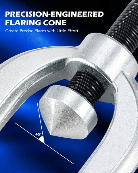 Close-up of flaring cone from Ditch The Guesswork With A Pro Grade Three Sixteenth Inch Brake Line Flaring Kit, showing 45° angle.