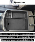 Center Console Organizer Tray For Hyundai Kona 2018 2019 2020 2021 2022 2023 Not For Kona EV installed in armrest