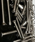 Stainless Steel Trailer Floor Screws 1/4-20 x 2-1/4 Inch Deck Fasteners Kit for RVs and Wood Floors scattered view