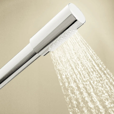 Sena Stick Hand Shower with DreamSpray and Starlight Finish delivering a precise custom shower experience in use