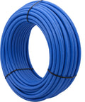 Blue Three Quarter Inch PEX-B Water Tubing 300 Foot Coil for Hot and Cold Plumbing Flexible Pipe That Bends Around Corners