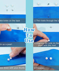 Step-by-step usage of 100 Piece Pearl Rivets And Pins Kit For Clothing Decoration 6mm White Round Plastic Pearl Buttons