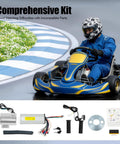 Go-kart with 48V 2000W Brushless DC Motor Kit with 4300RPM High Speed Electric Motor, 5.4 Nm Controller and LCD Throttle