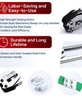 Beefy PET Strapping Sealer And Crimper For One-Half To Three-Quarter Inch Plastic Straps With Twenty Inch Extension Handle on steel tool