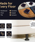 Rubber Furniture Pads Non Slip Heavy Duty Caster Cups For Couch Stoppers showcasing versatility on various floor types