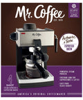 The Real Deal 4 Cup Steam Espresso System With Built In Frothing Arm For Rich Coffee And Creamy Lattes Easy Peasy Setup, compact espresso maker.