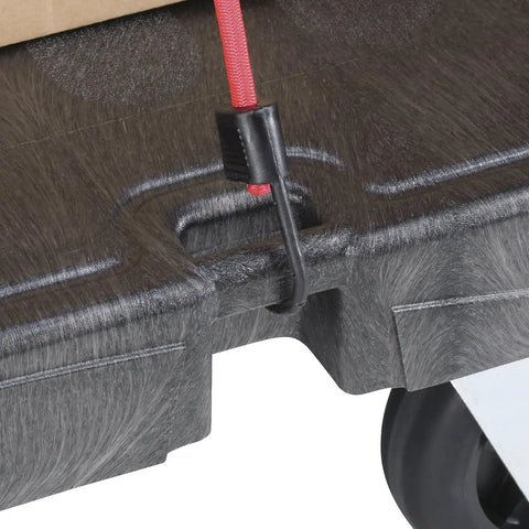 Rock Solid 36 by 24 Inch Platform Truck Rated for 1000 Pounds Built like a Tank Black Cargo Dolly With Textured Grip Surface and Rust Proof Steel Handle for No Sweat Warehouse Moves and Shop Jobs