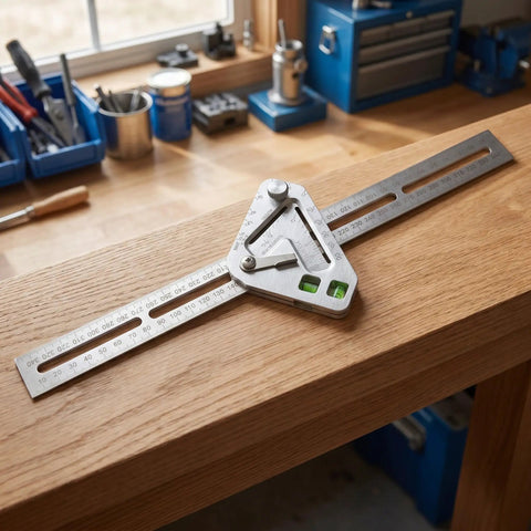 Pro Grade Stainless Steel Angle Ruler And Carpenter Square For Woodworking And Material Cutting Wear Resistant Surface Precise