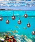 Forty Piece Round Fishing Weights Set Ball Sinkers With Barrel Swivels For Saltwater And Freshwater Casting Drop Shot Catfishing Three Eighth Ounce Ten Gram Lead Weights Built Tough For Real World Fishing in water with 10g round lead sinkers