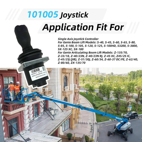 Freshen Your Fleet With This Precision Single Axis Joystick Controller Matched For Genie Boom Lifts, single axis joystick shown with application fit.