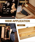 Heavy Duty Vintage Butterfly Hasp Latch Kit For Decorative Wooden Boxes And Jewelry Cases Boasting A Hella Nice Yellow Bronze Finish With Tight Install Screws Providing A Kickass Hold For All Your Treasures used in various storage applications like jewelry and wine boxes.