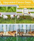 No Dig Yard Fence Border Kit 10 Pcs Upgraded One Point Two Six Inch Gap Decorative Fence For Rabbits And Dogs Rustproof