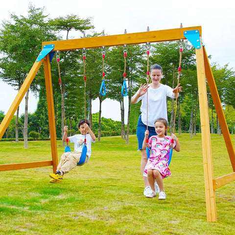 Top Shelf Heavy Duty Swing Hangers Rust Proof 304 Stainless Steel Smooth Ball Bearings Built Different To Handle Up To 1500 Lbs Quick Rig For Porch Yoga Gear Two Pack, swingset in a park.