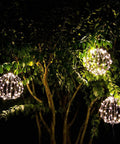 Three Pack 16 Inch LED Globe Light Balls For Indoor Outdoor Use With Fold Flat Metal Frame Waterproof And Lightweight Warm White Lights Perfect For Holiday Decor Patio Parties Weddings And Event Ambience