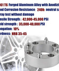 2 Inch 4x137 Wheel Spacers Set For UTVs And ATVs 4x137 Bolt Pattern 110mm Hub Bore 10x1.25 Studs 4 Pcs With Thread Lockers And Manuals