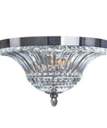 Two Light Glass Ceiling Light With Glacier Petal Shade In Chrome Finish Modern Flush Mount Ceiling Fixture For Living Room And Hallway Totally Chic Glam Interior Lighting