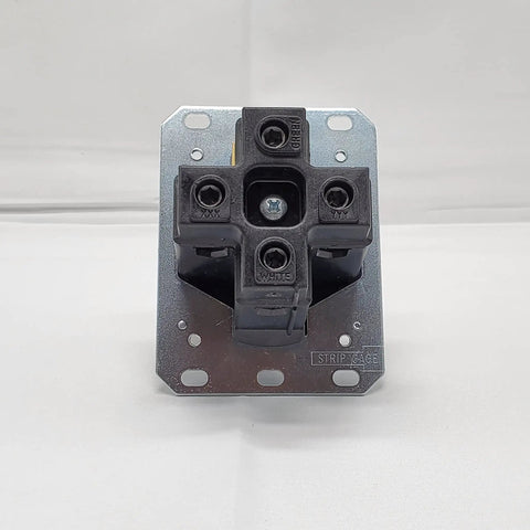 Industrial Grade 50 Amp NEMA 14 50 Receptacle Black Heavy Duty Power Outlet With Single Flush Mount 3 Pole 4 Wire Grounding 125 250V Made In USA