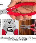 6.25 Inch Stripped Screw Extractor Pliers For Rusted Stuck And Damaged Screws And Fasteners Time Saving Professional Grade Tool Made In Japan Vampliers