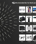 55 bits of Compact Mini Electric Screwdriver Kit With 55 Bits, LED Light, Magnetic Tray And Portable Cordless Repair Tool