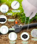 Galvanized Garden Stakes Kit 6 Inch 11 Gauge Includes 100 Landscape Staples 100 Gaskets And 1 Pick Hook For Tent Stakes Weed Barrier