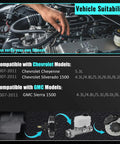 High Performance Vacuum Power Brake Booster For Chevy Silverado 1500 And Silverado Classic Trucks 2007 Through 2011 displayed with engine compatibility details.