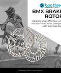 120mm 6 Bolt BMX Disc Brake Rotor In Stainless Steel For Race Ready Bikes With Safe Rounded Edge Design Premium BMX Brakes And Rotor Kit