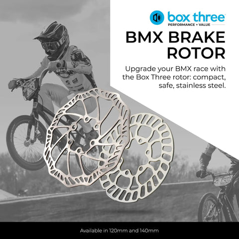 120mm 6 Bolt BMX Disc Brake Rotor In Stainless Steel For Race Ready Bikes With Safe Rounded Edge Design Premium BMX Brakes And Rotor Kit