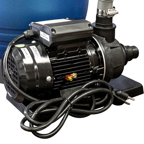 Above Ground Pool Pump 0.3 HP Hydro Flo Motor, 2220 GPH, 3450 RPM, 30 Ft Water Lift, heavy-duty vertical mount close-up view