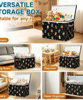 Top Shelf Storage Chest With Lid Holds Massive 85 Liter Load Sturdy Toy Box for quilts and plush dolls in living room decor.