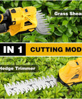 Cordless Hedge Trimmer With Dewalt 20V Max Battery Compatibility No Battery Included Lightweight Powerhouse In Use